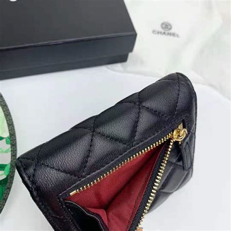 chanel flap wallet 2019|chanel small zipper wallet.